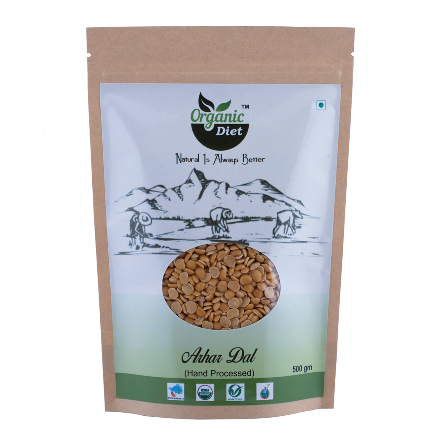 Organic Diet Organic Arhar (Tuvar) Dal